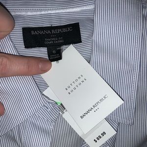 Banana Republic tailored fit NWT shirt size 8